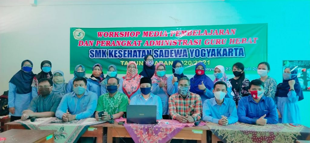 Workshop Media Pembelajaran dan Admin Guru SMK Kesehatan Sadewa Tanggal 27 – 29 Juli 2020